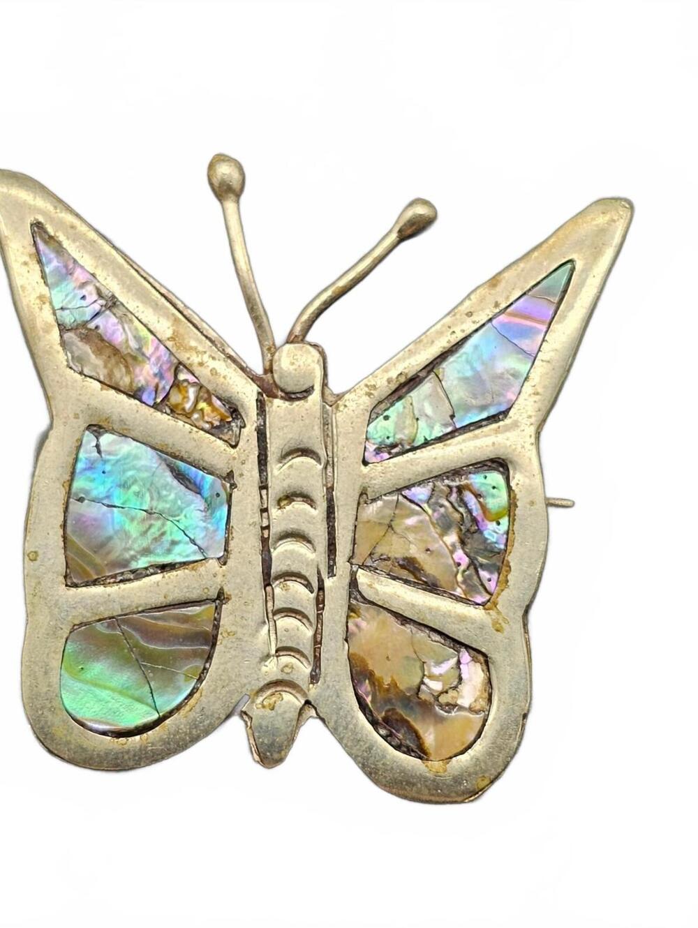 Abalone Butterfly Brooch